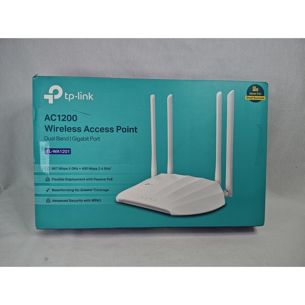 TP-LINK AC 1200 Wireless Dual Band Gigabit Router Open Box‎ White Complete